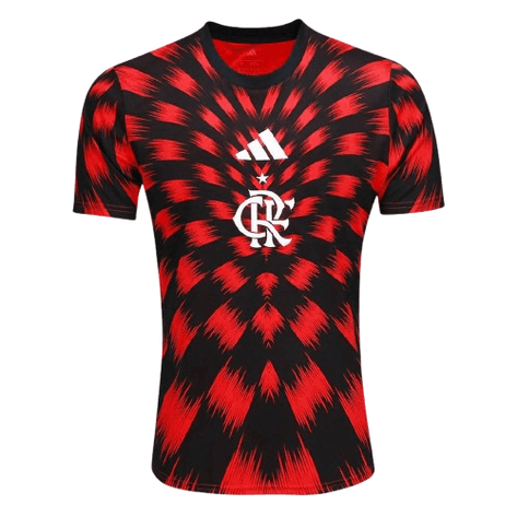Camisa Flamengo Infantil Pré Jogo Adidas 2025